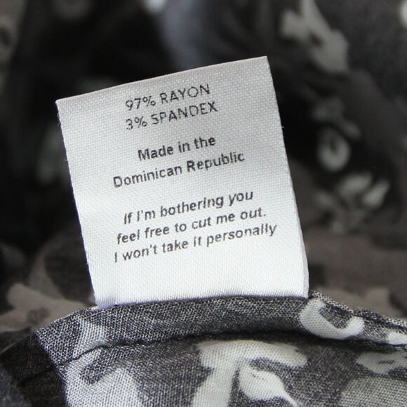 THE KIT. Cobie Midi Shirtdress Black White Primrose Floral Button Front Size 6 - Picture 11 of 13